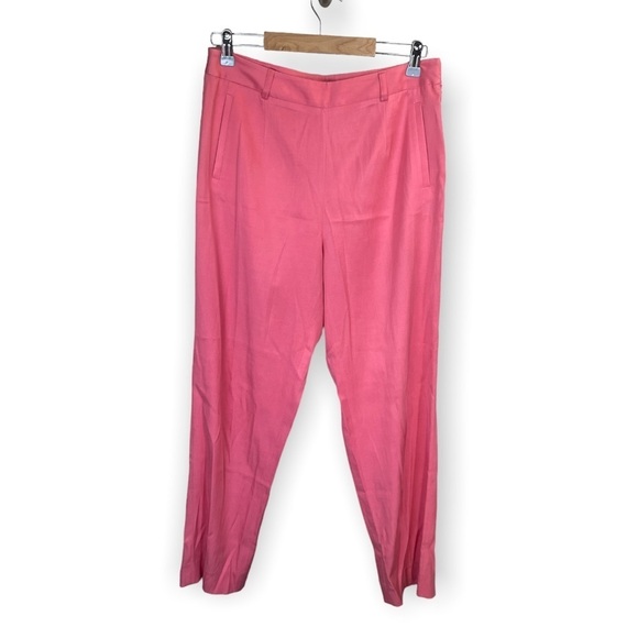 J. McLaughlin Silk Pink Pants Size 8 - Picture 1 of 4